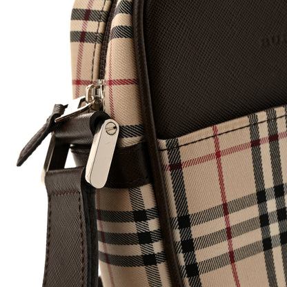 Burberry Vintage Check Small Messenger Dark Brown 11 of 14
