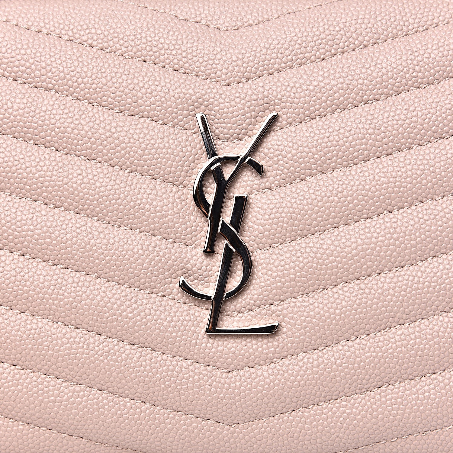 Saint Laurent Grain De Poudre Matelasse Monogram Mini Lou Camera Bag Marble Pink 9 of 9