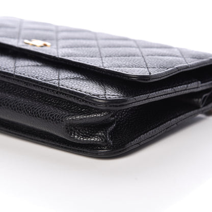 Chanel Caviar Quilted Wallet On Chain WOC Black 14 of 19