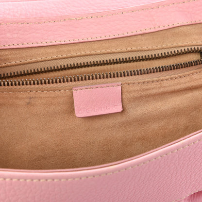 Celine Pebbled Calfskin Shoulder Bag Pink 10 of 12