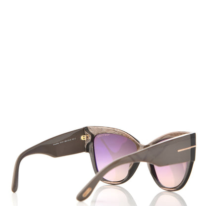 Tom Ford Acetate Anoushka Cat Eye Sunglasses TF371 Dove Grey 4 of 8