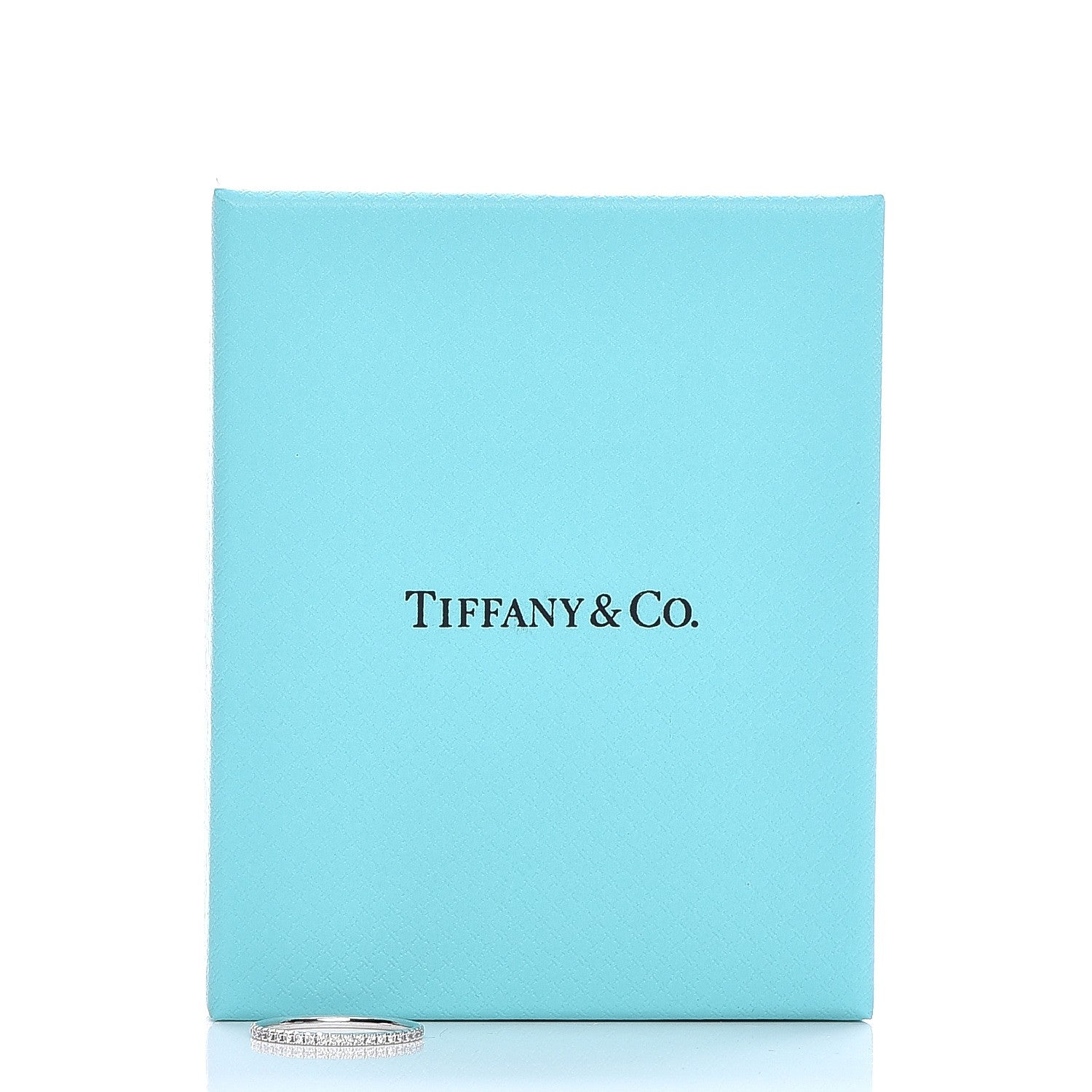 Tiffany 18K White Gold Diamond Metro Ring 6.5 5 of 5