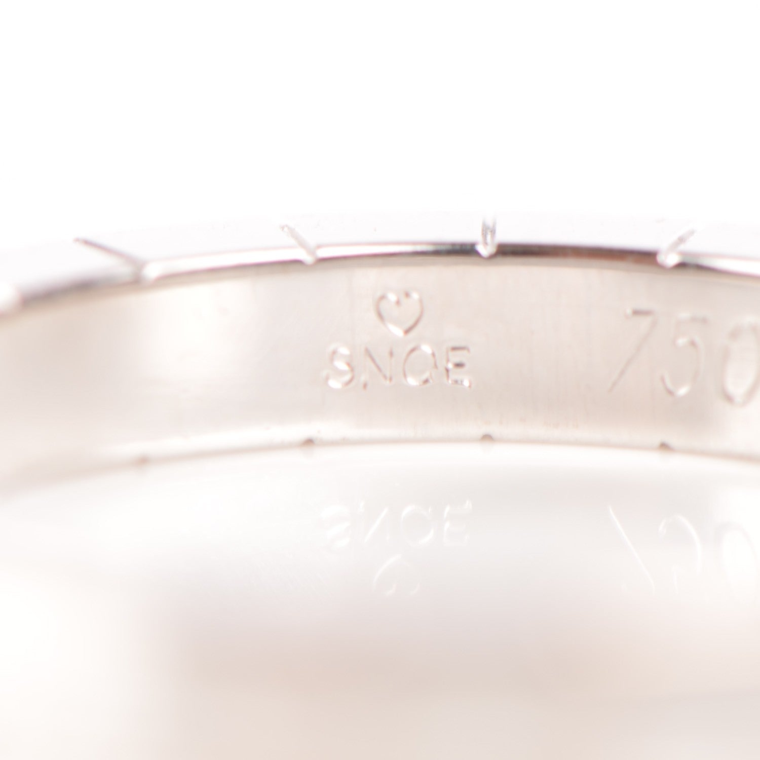 Cartier 18K White Gold Lanieres Ring 55 7.25 4 of 6