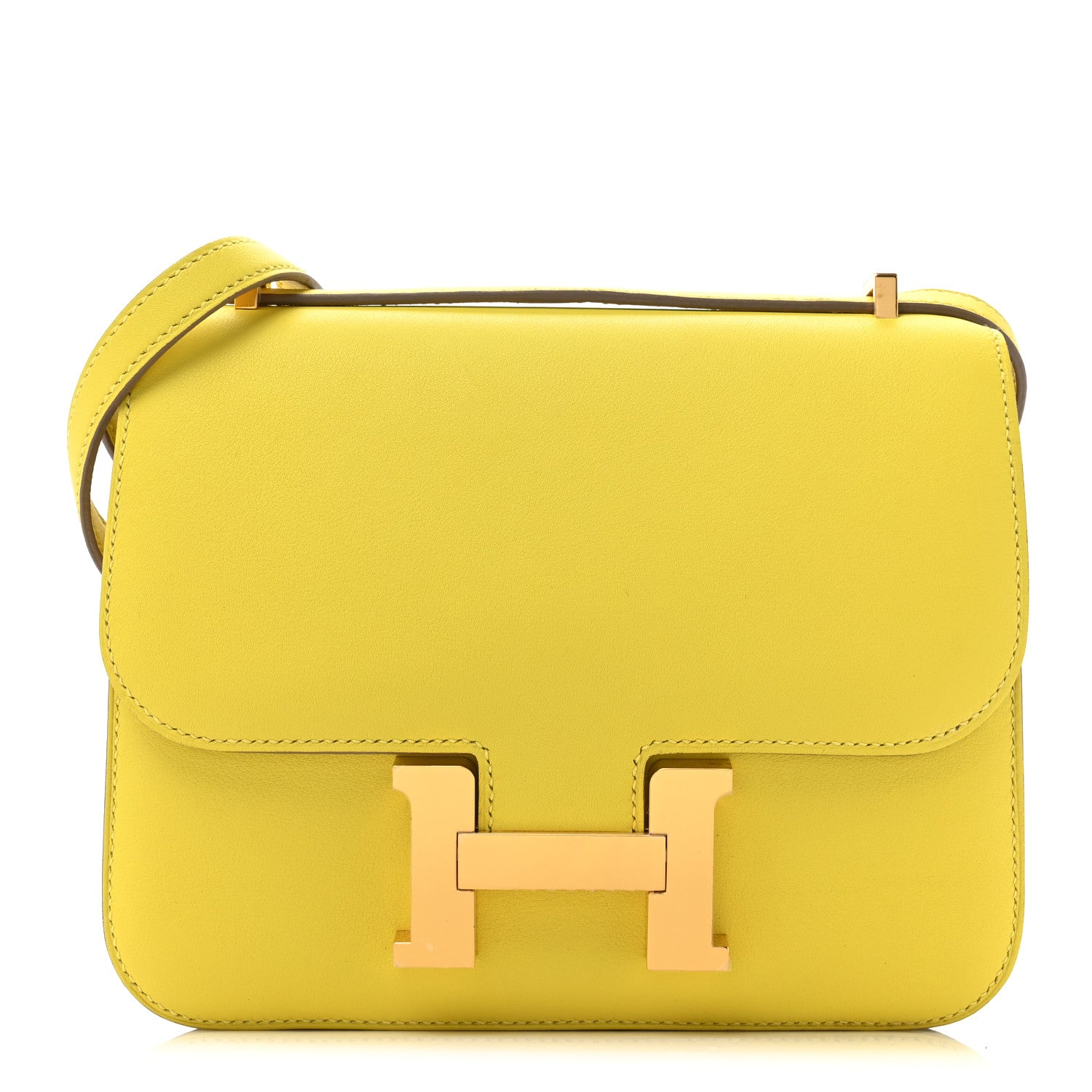 Hermes Swift Constance 18 Lime 1 of 10