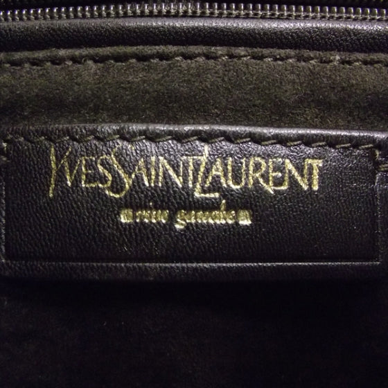 Saint Laurent Taurillon Zip Hobo Bronze 7 of 9