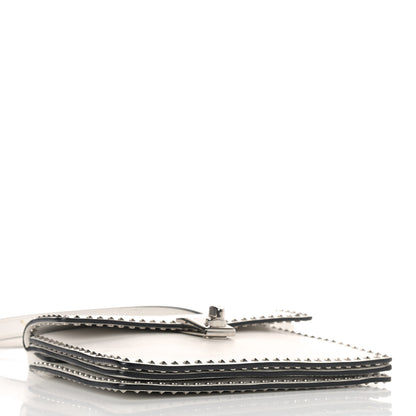 Valentino Garavani Calfskin Small Rockstud Cabana Crossbody Bag White 4 of 8