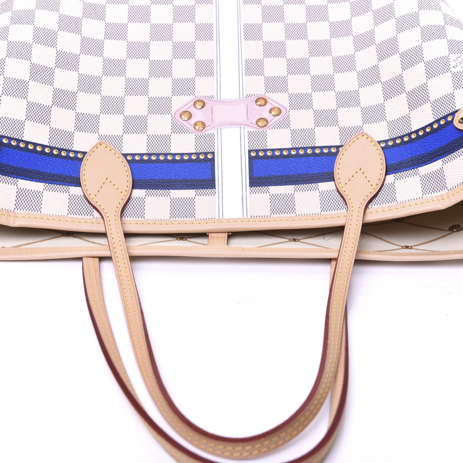 Louis Vuitton Damier Azur Summer Trunks Forte Dei Marmi Neo Neverfull MM 16 of 18
