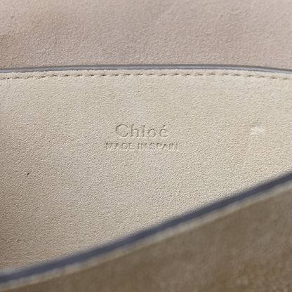 Chloe Suede Calfskin Small Faye Shoulder Bag Motty Grey 5 of 9