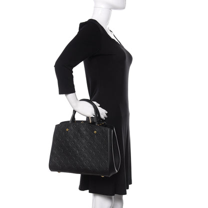 Louis Vuitton Empreinte Montaigne MM Black 3 of 11