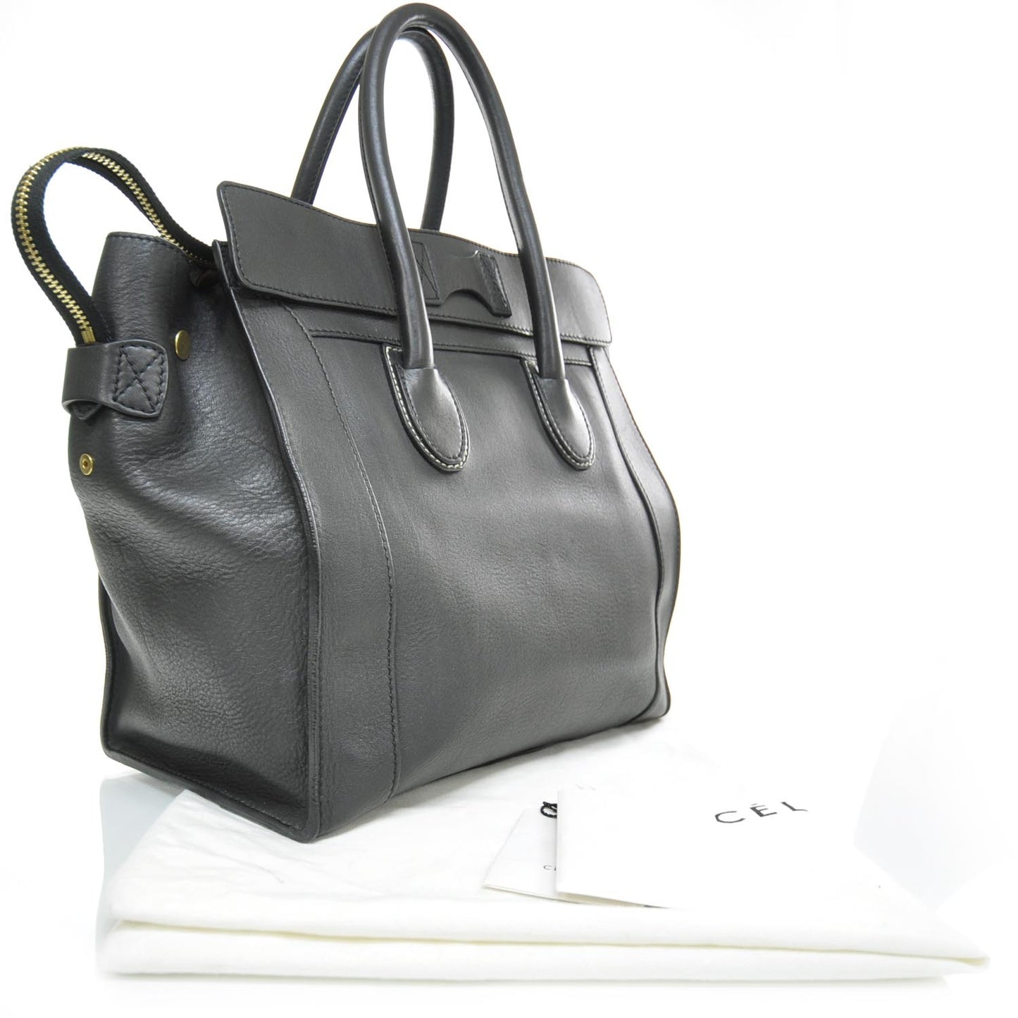 Calfskin Mini Envelope Luggage Anthracite