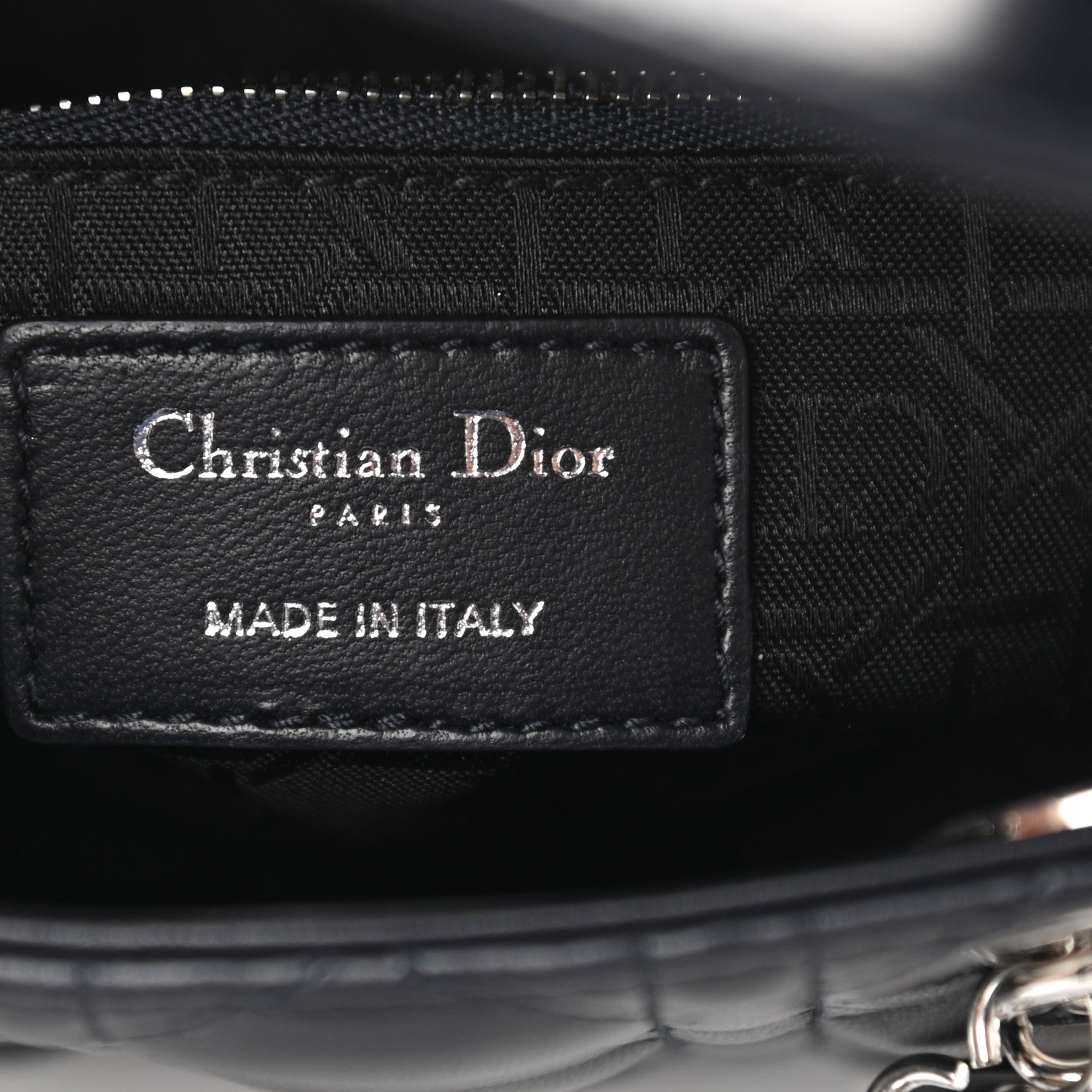 Christian Dior Lambskin Cannage Mini Lady Dior Black 6 of 11