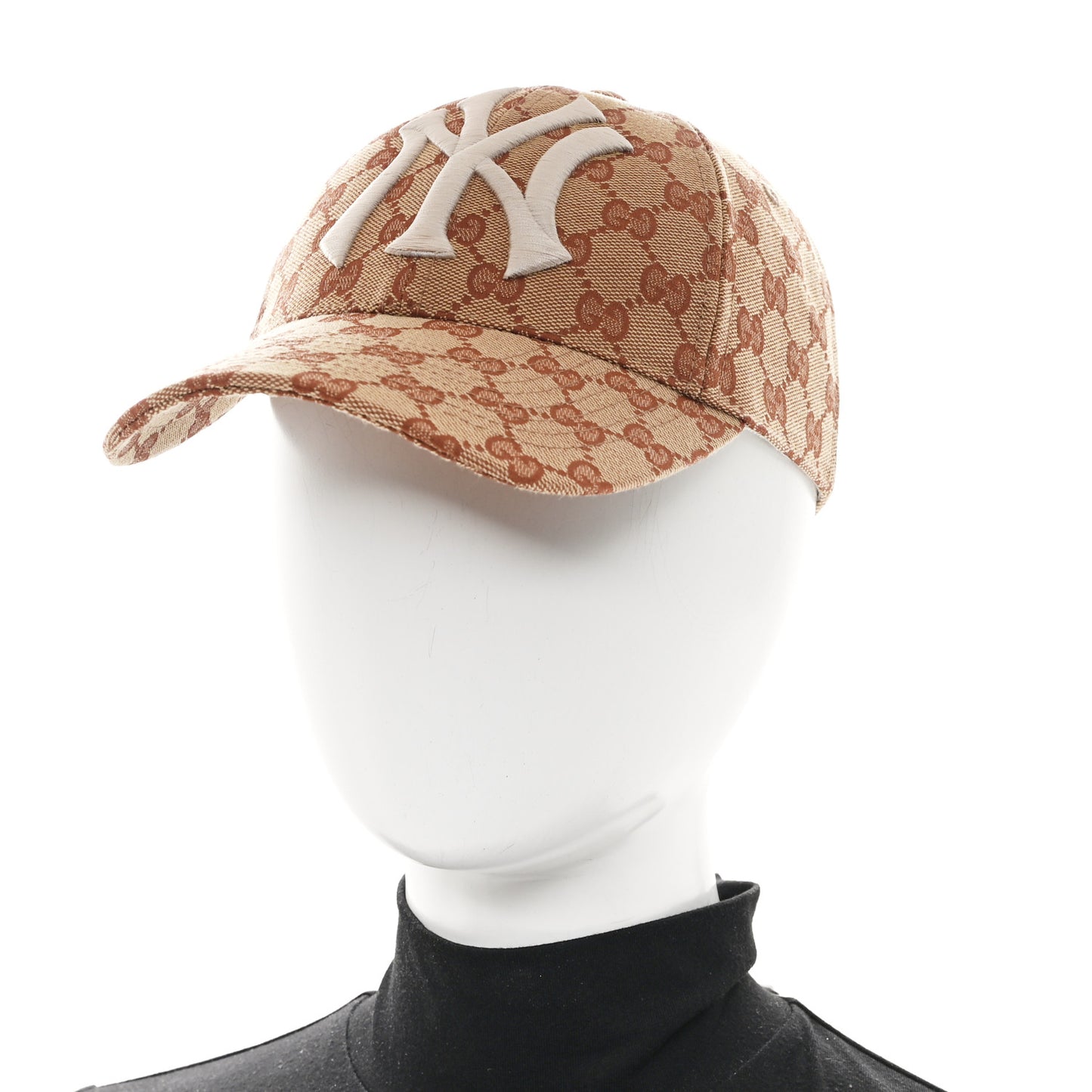 X MLB Monogram NY Yankees Baseball Hat 55-59 Beige Ruggine