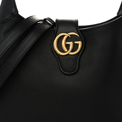 Gucci Goatskin Medium Aphrodite Shoulder Bag Black 8 of 10