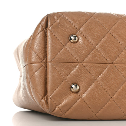 Chanel Caviar Medium Soft CC Top Handle Tote Dark Beige 8 of 28