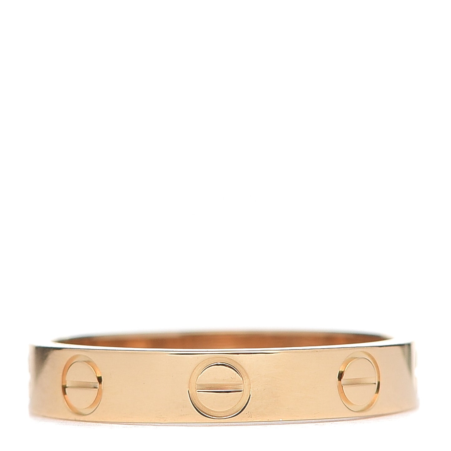 18K Yellow Gold 3.5mm LOVE Wedding Band Ring 52 6