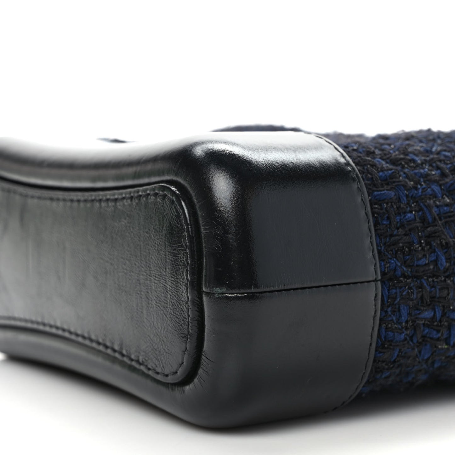 Tweed Calfskin Small Gabrielle Hobo Black Blue