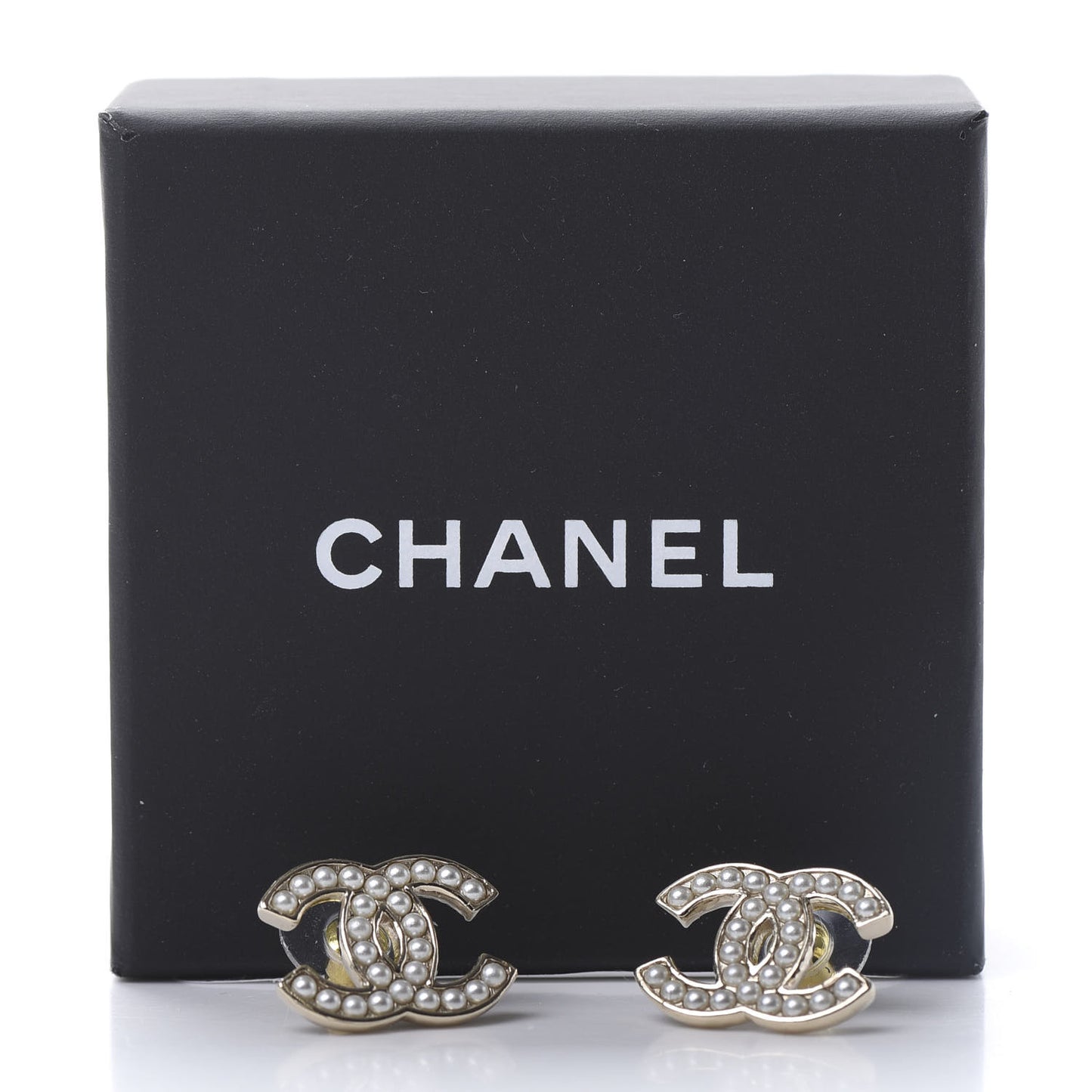 Pearl CC Earrings Gold