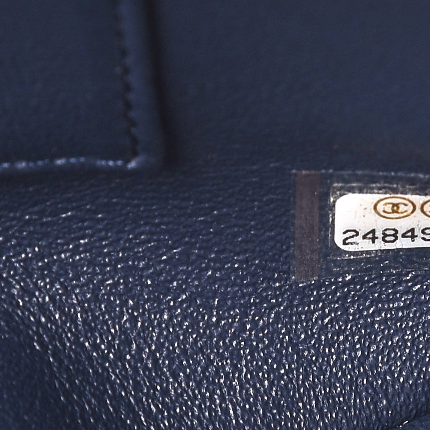 Lambskin Quilted Medium Trendy CC Flap Dual Handle Bag Navy Blue