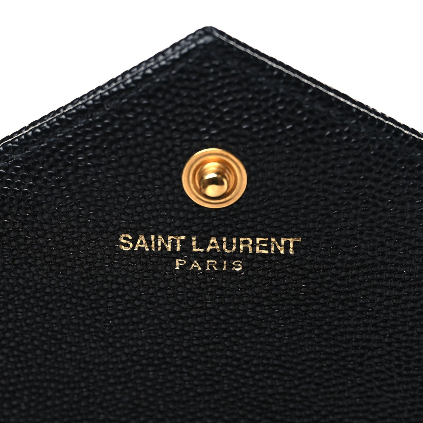 Grain De Poudre Matelasse Chevron Monogram Chain Wallet Black