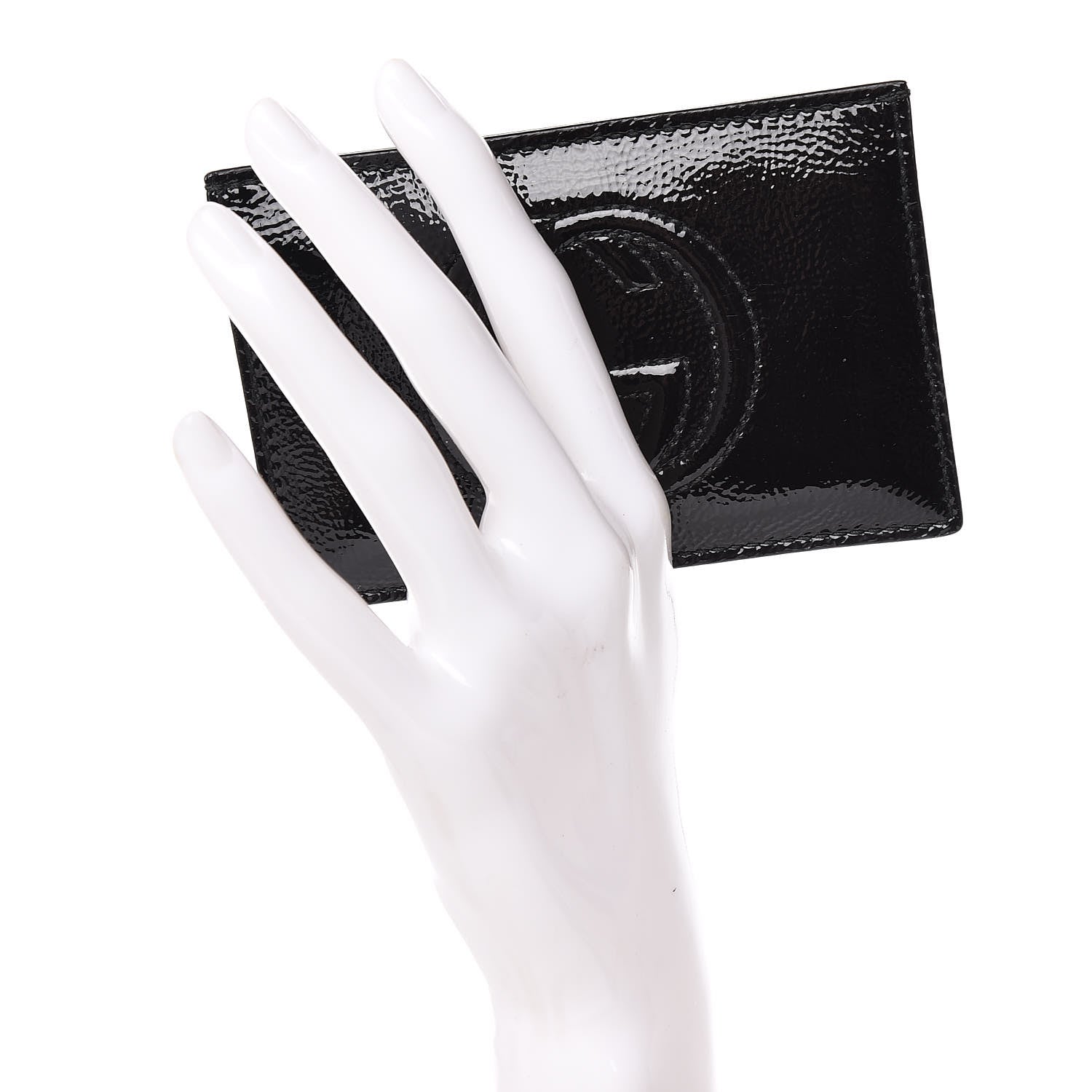 Gucci Patent Soho Envelope Card Case Black 2 of 7