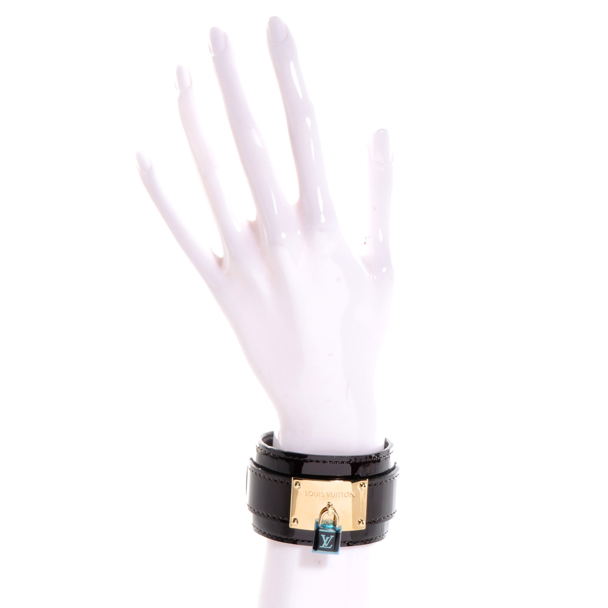 Louis Vuitton Patent Infinit Bracelet 17 Amarante 2 of 5