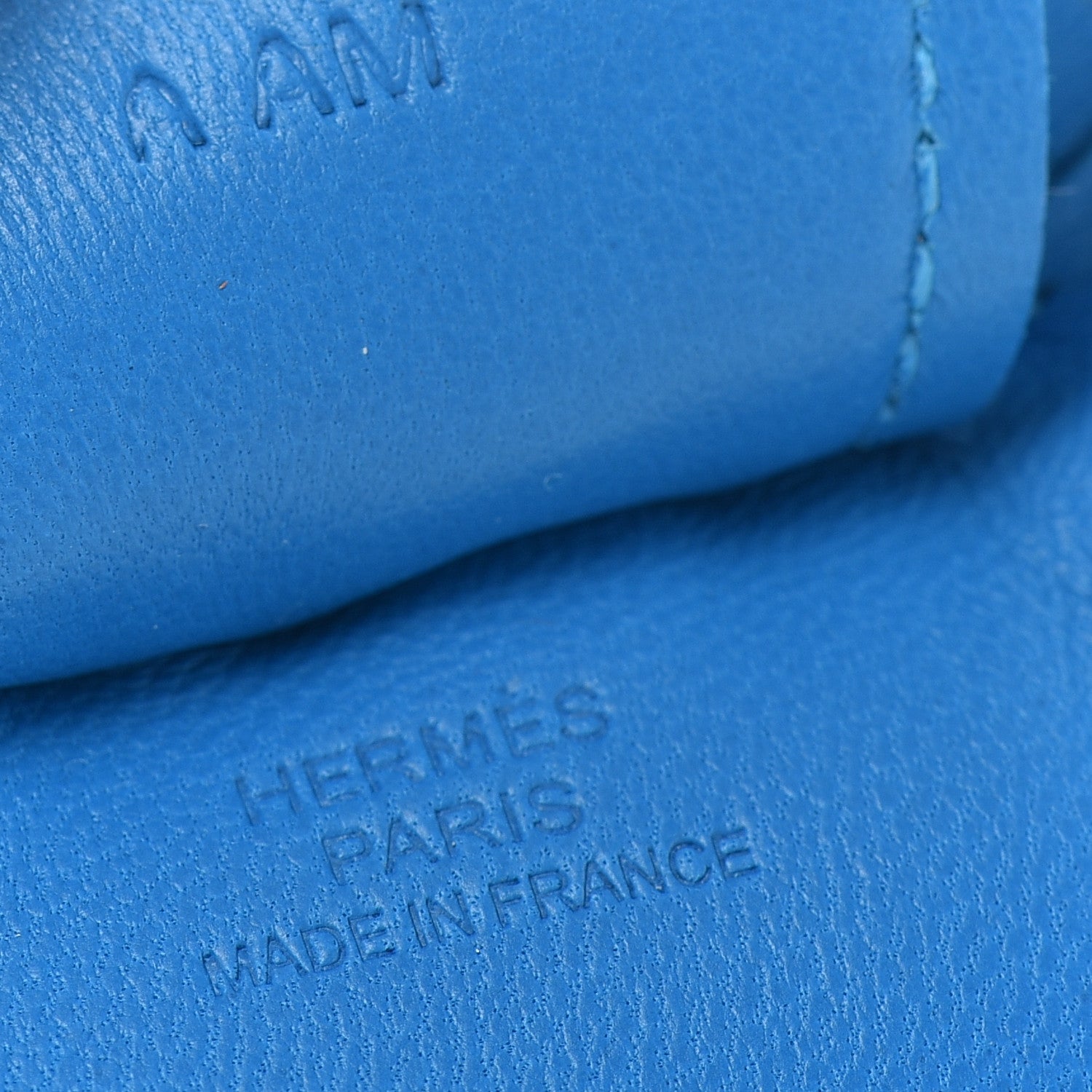 Hermes Milo Lambskin Grigri Rodeo Horse Bag Charm GM Bleu Zanzibar 3 of 3
