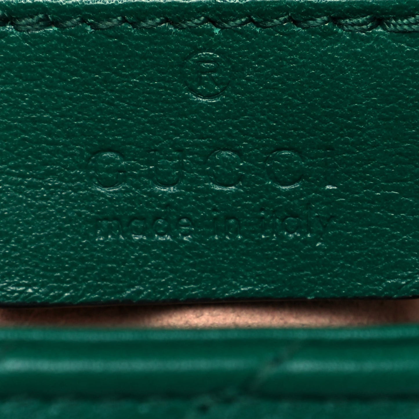 Calfskin Matelasse Super Mini GG Marmont Shoulder Bag Emerald Green