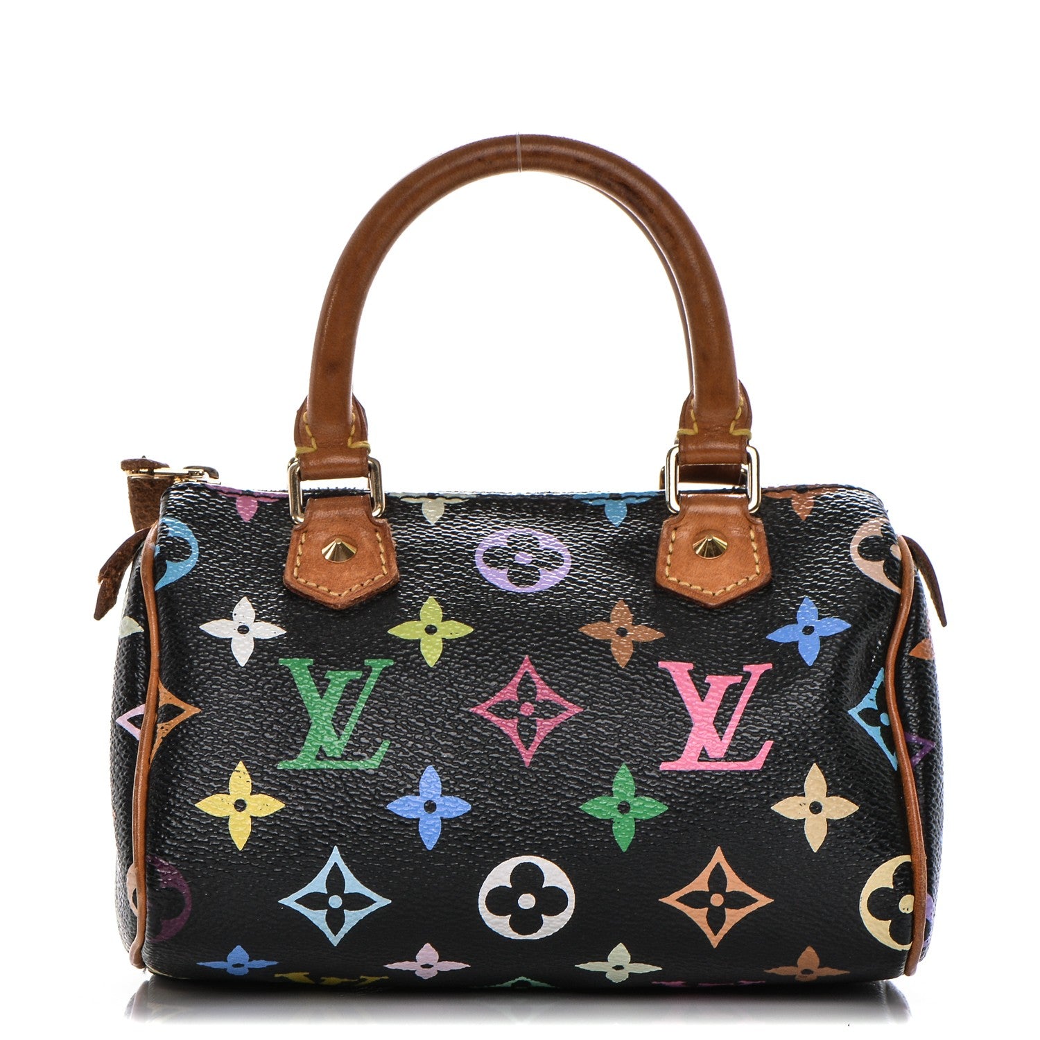 Louis Vuitton Monogram Multicolor Mini Sac HL Speedy Black 1 of 7