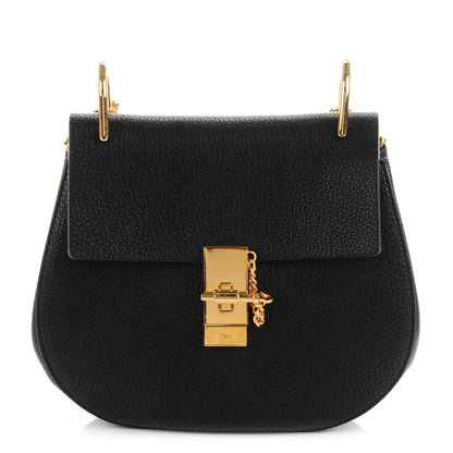 Chloe Grained Lambskin Drew Shoulder Bag Black 1 of 8