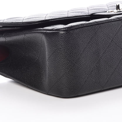 Chanel Caviar Quilted Jumbo Double Flap Black 8 of 10