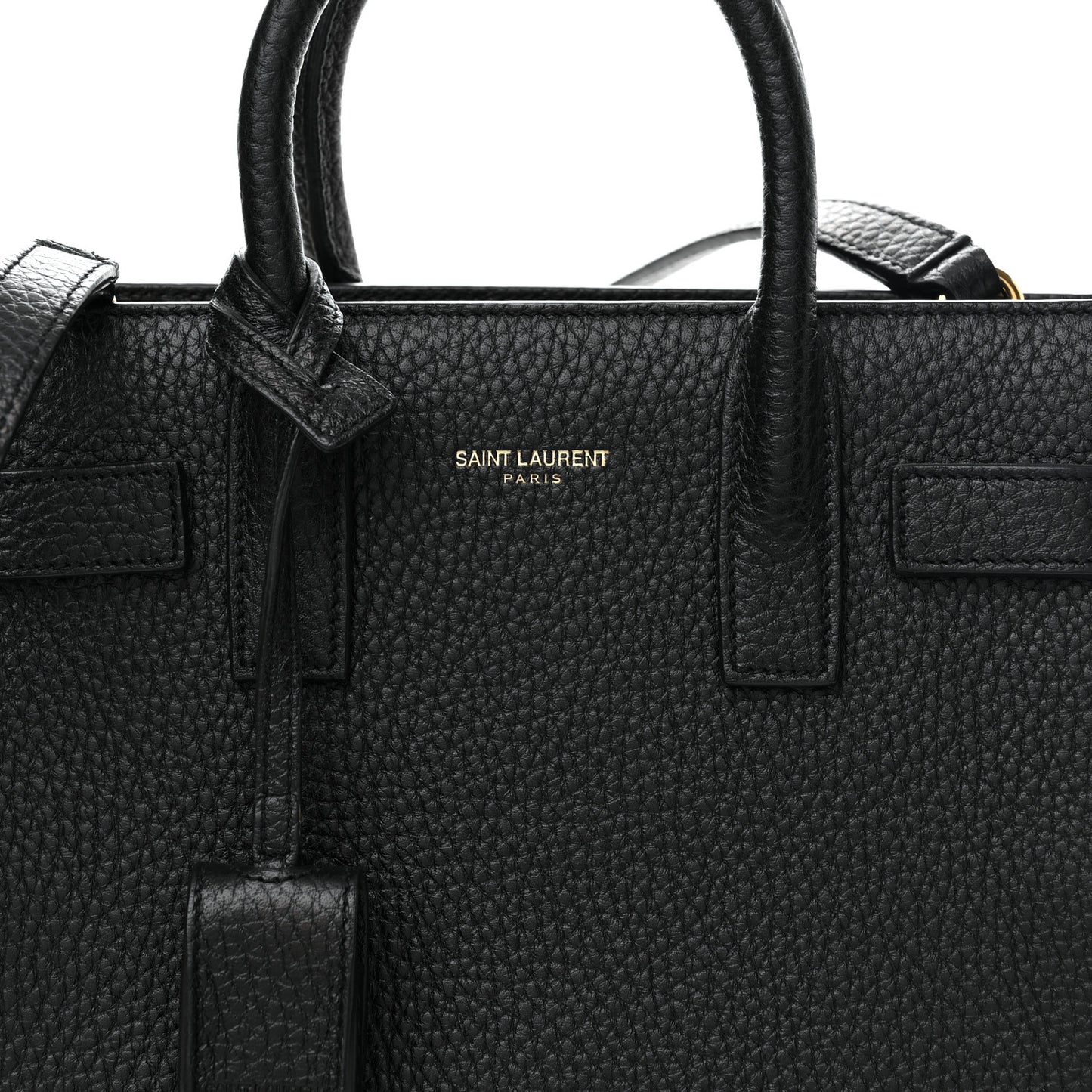 Grained Calfskin Nano Sac De Jour Black