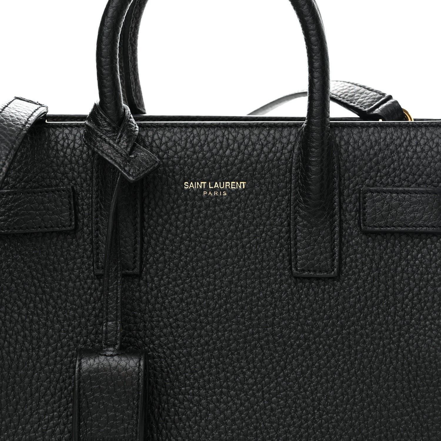 Saint Laurent Grained Calfskin Nano Sac De Jour Black 6 of 8