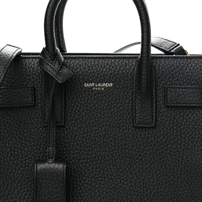 Saint Laurent Grained Calfskin Nano Sac De Jour Black 6 of 8