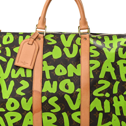 Louis Vuitton Monogram Graffiti Keepall 50 Green 7 of 17