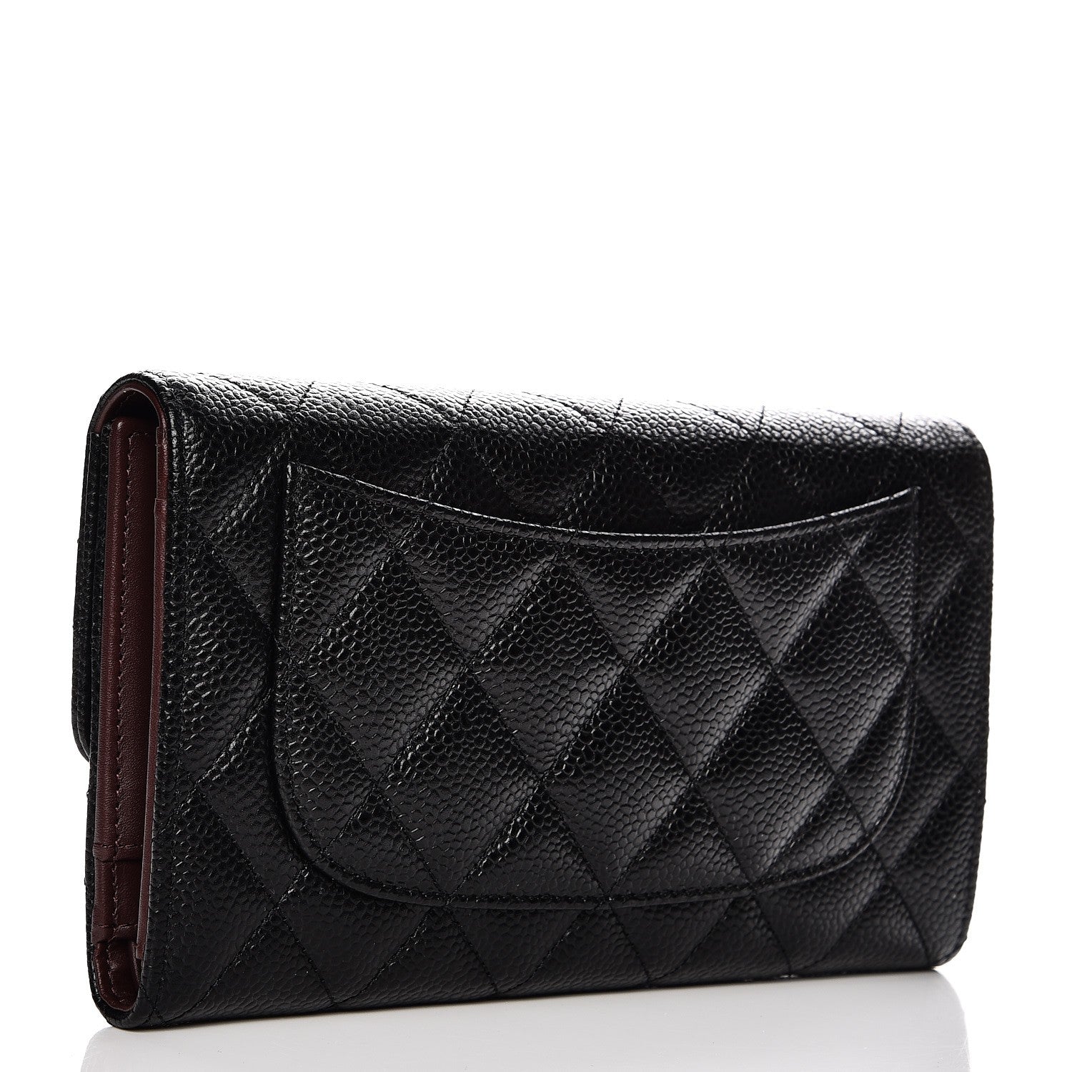 Chanel Caviar Quilted Large Flap Wallet Black 3 of 9
