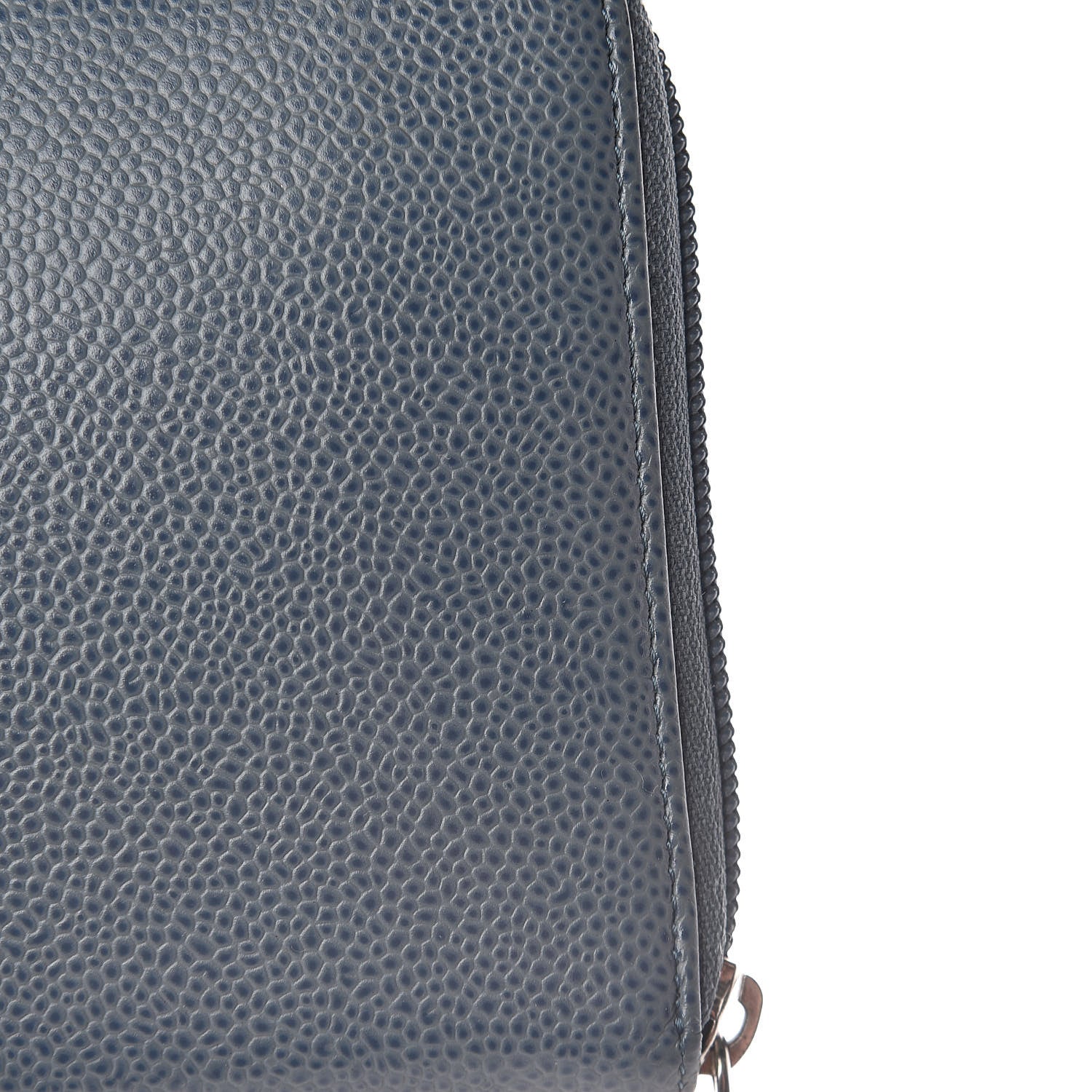 Chanel Caviar Large CC Timeless Zip Around Organizer Wallet Blue 13 of 23