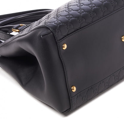 Gucci Soft Guccissima Signature Top Handle Tote Bag Black 6 of 8