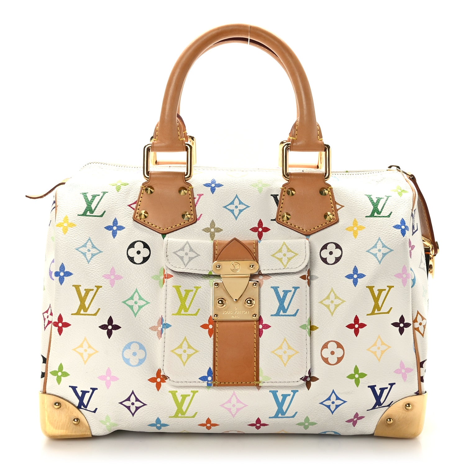 Louis Vuitton Monogram Multicolor Speedy 30 White 1 of 10