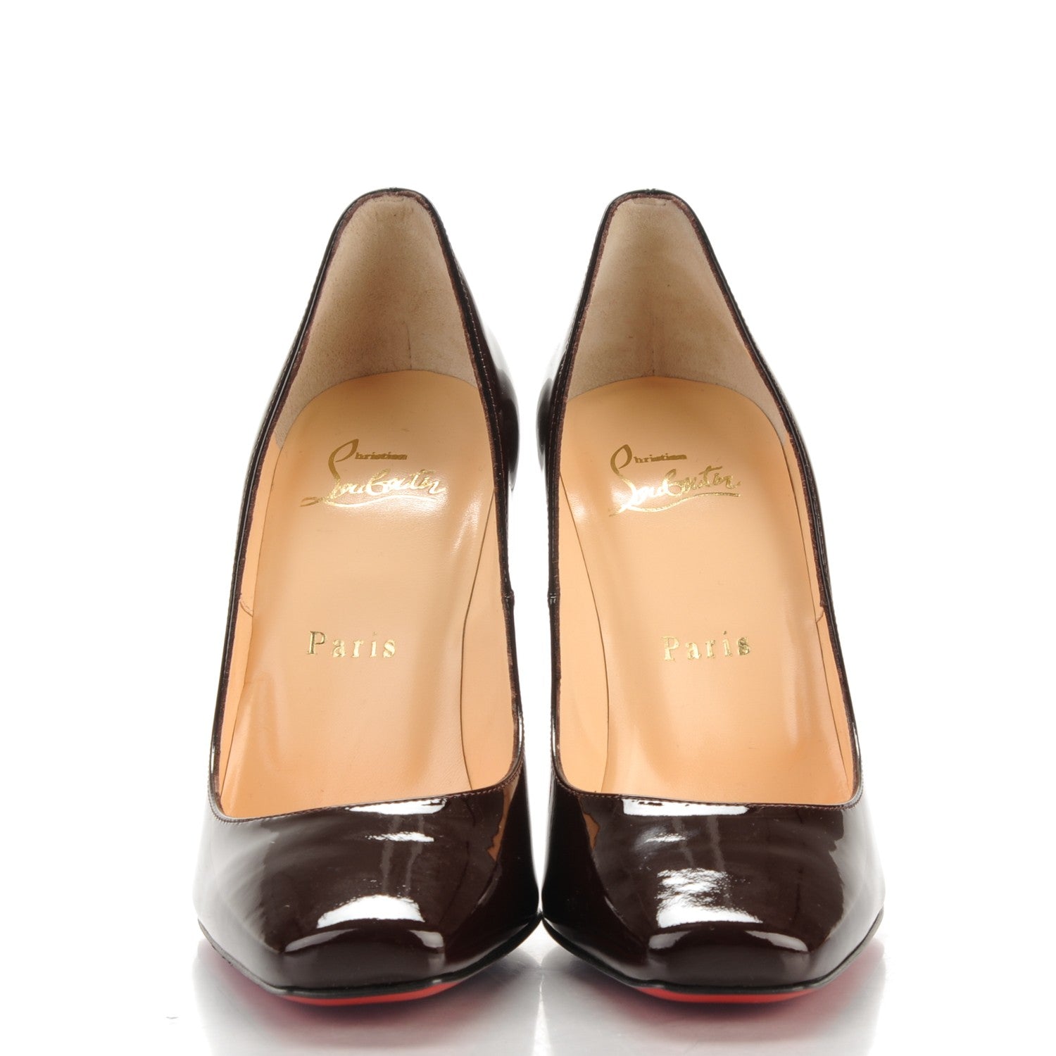 Christian Louboutin Patent Particule 100 Pumps 36.5 Plum 2 of 7