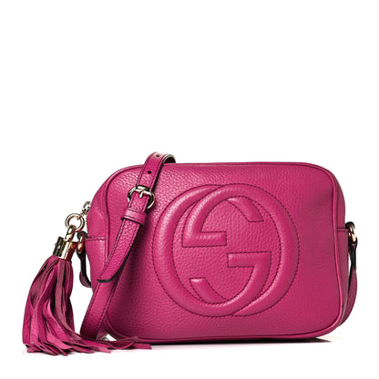 Gucci Cellarius Calfskin Small Soho Disco Bag Bright Bouganville 1 of 8