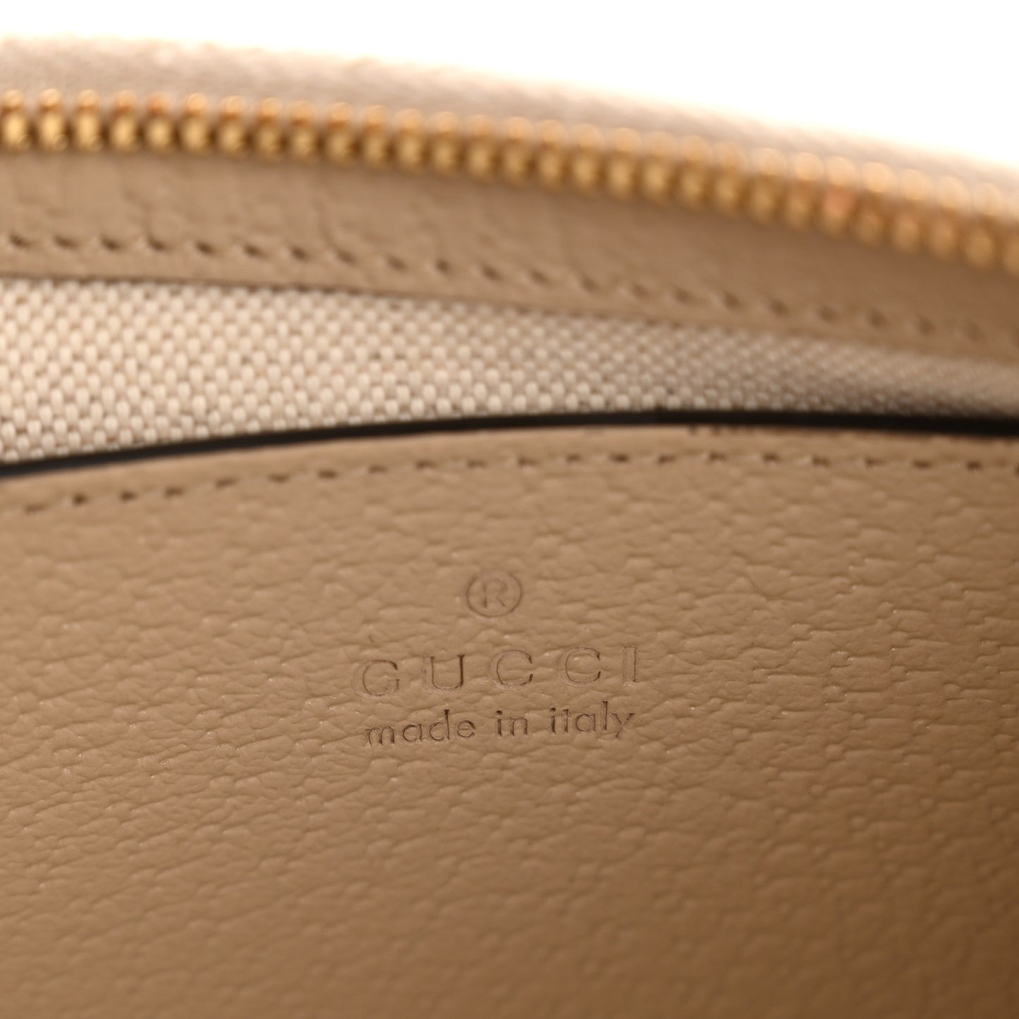 GG Supreme Monogram Textured Dollar Calfskin Small Ophidia Hobo Beige Mystic White Oatmeal