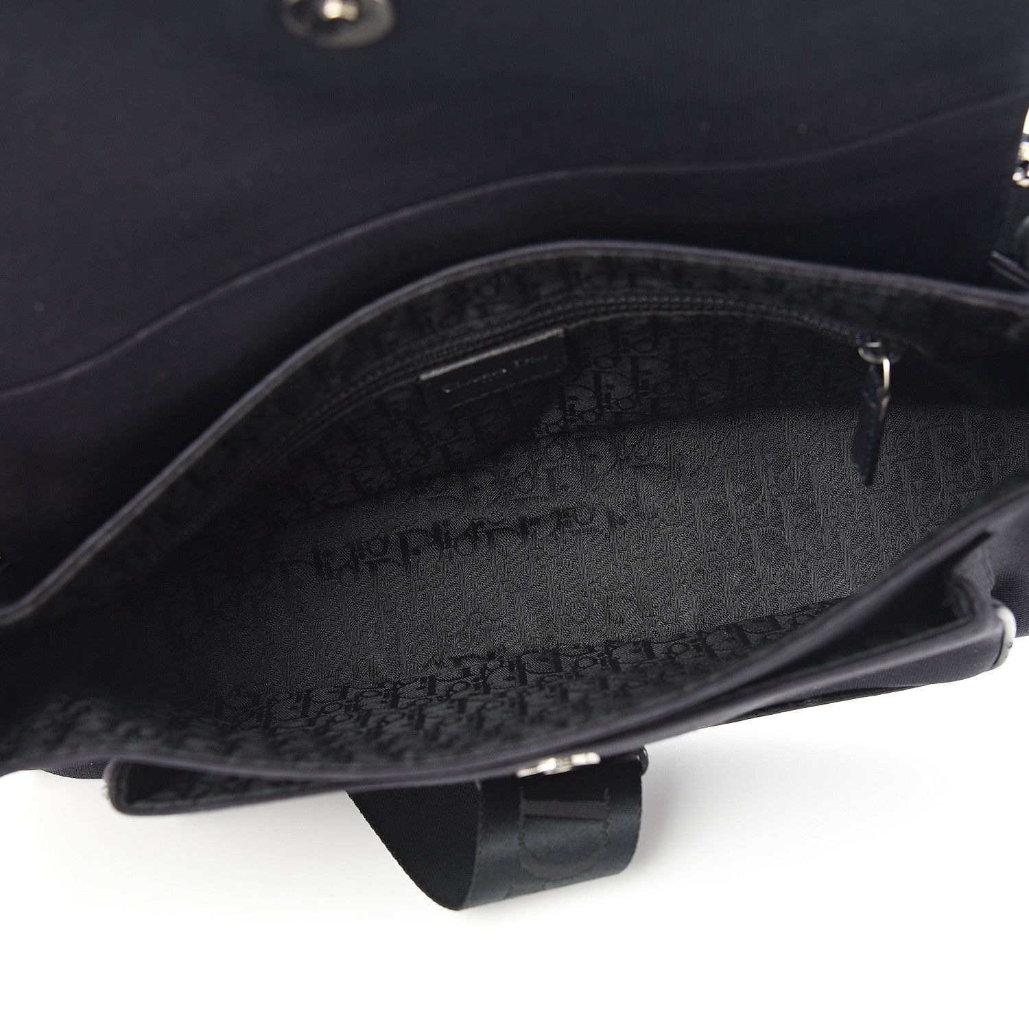 Christian Dior Silk Jersey Crystal Hardcore Clutch Black 4 of 10