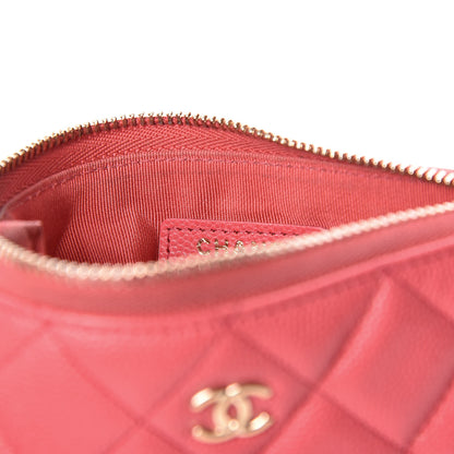 Chanel Caviar Quilted Small Cosmetic Case Pink 11 of 13