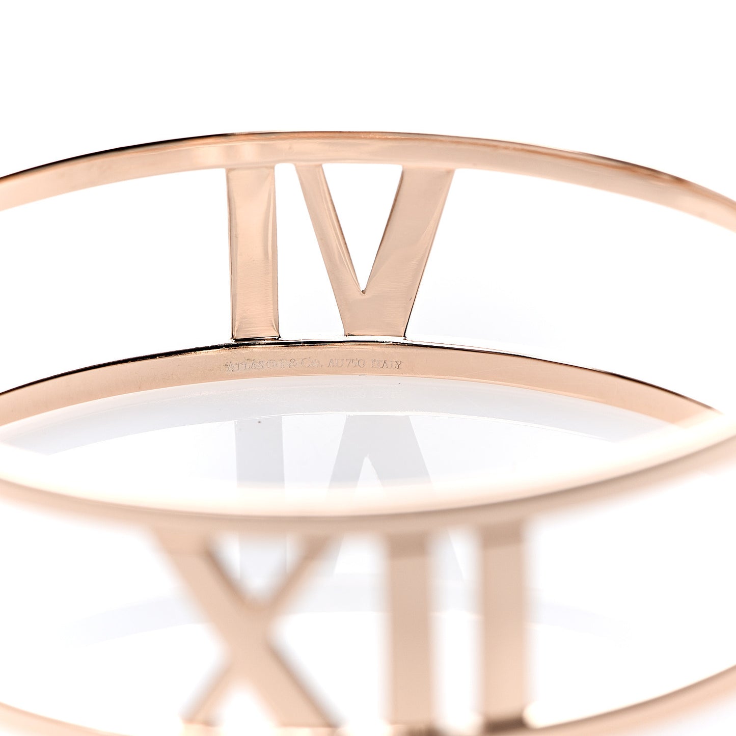 18K Rose Gold Wide Atlas Bangle
