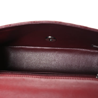 Chanel Lambskin Quilted Mini Rectangular Flap Burgundy 5 of 10