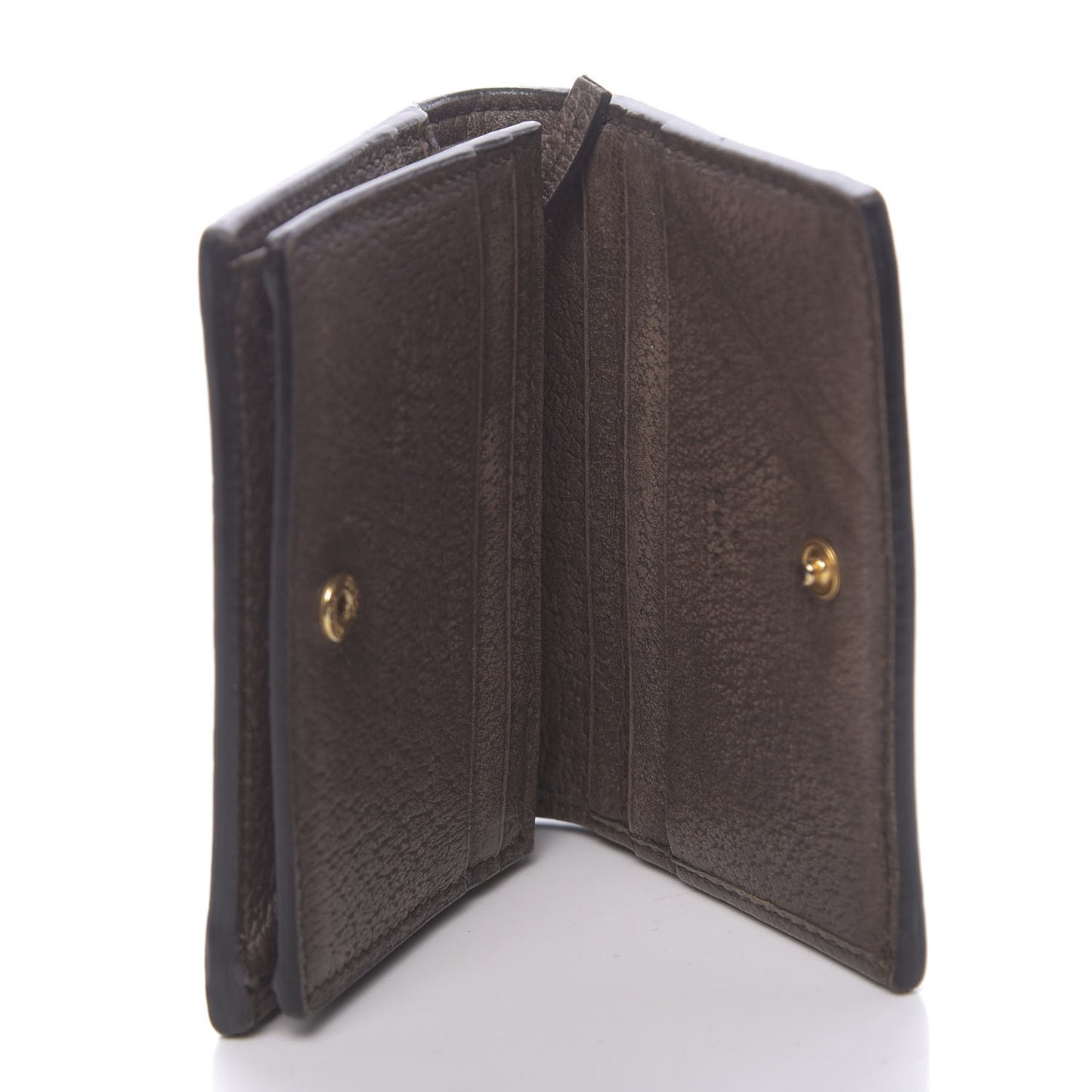 GG Supreme Monogram Web Ophidia Card Case Beige New Acero