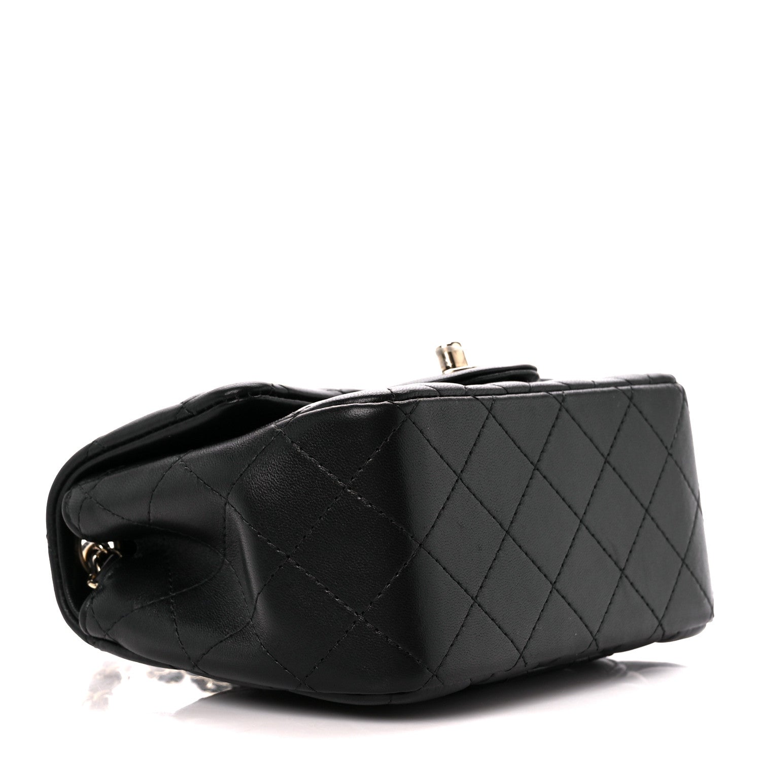 Chanel Lambskin Quilted Mini Square Flap Black 4 of 12