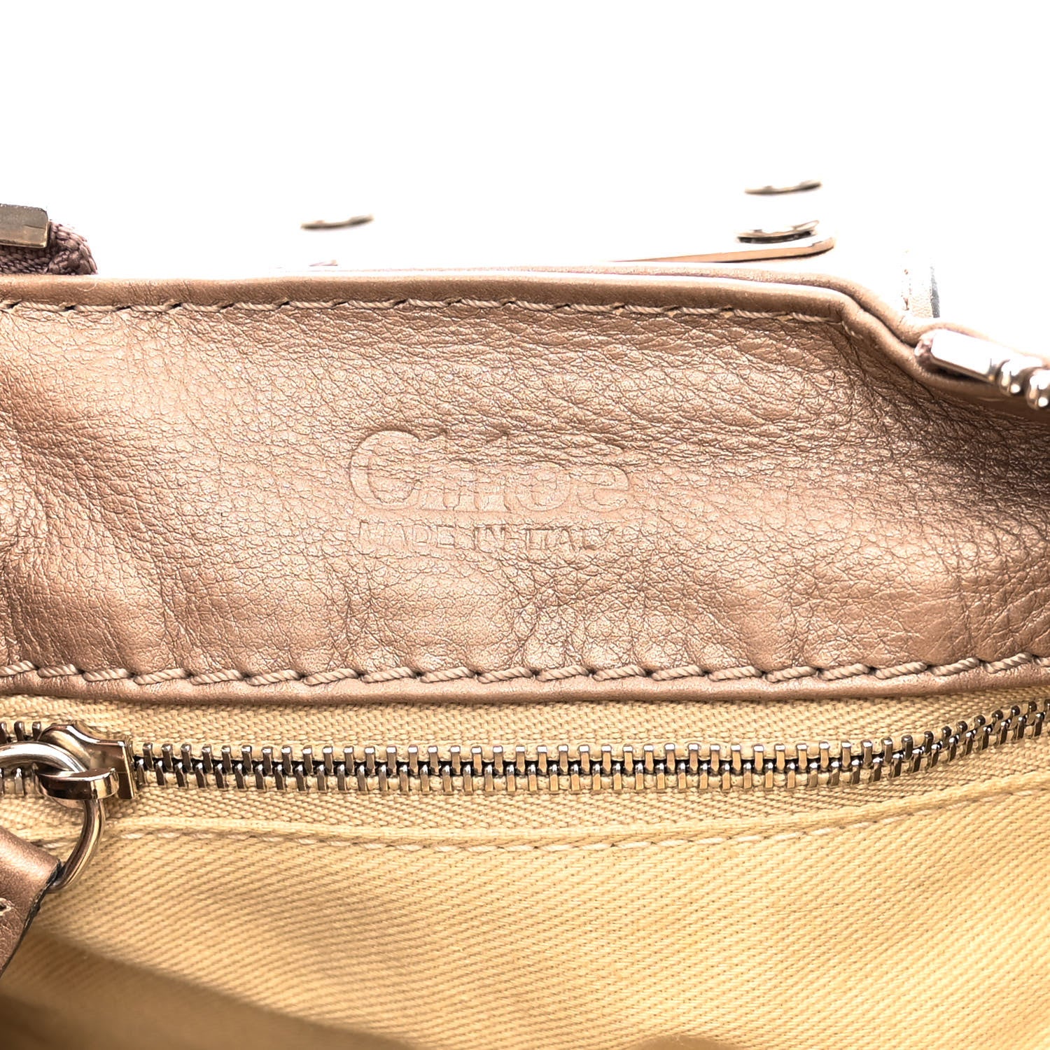 Chloe Metallic Calfskin Medium Paddington Satchel Argent 6 of 10