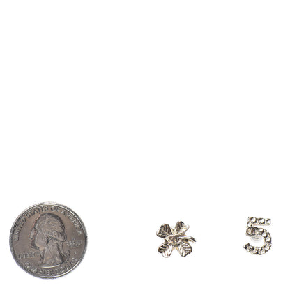 Chanel No 5 Clover CC Earrings Gold 2 of 4