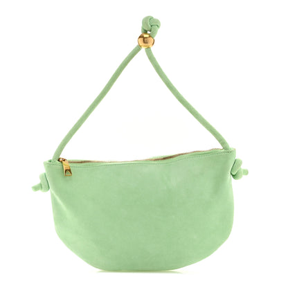 Bottega Veneta Suede Mini Loop Shoulder Bag Teal Washed 1 of 9